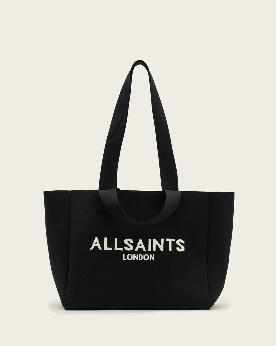Izzy Logo Print Tote Bag Black