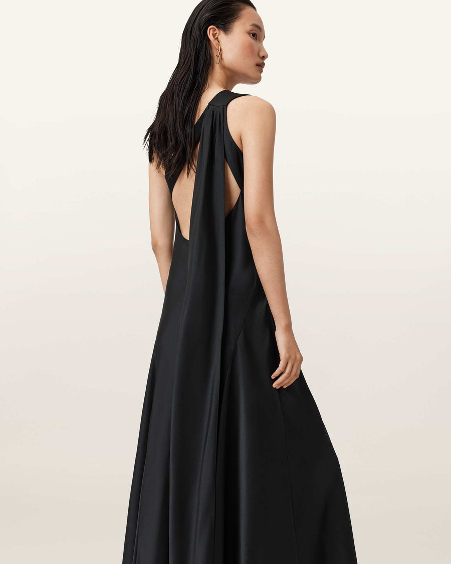 Monica Evening Maxi Dress Black