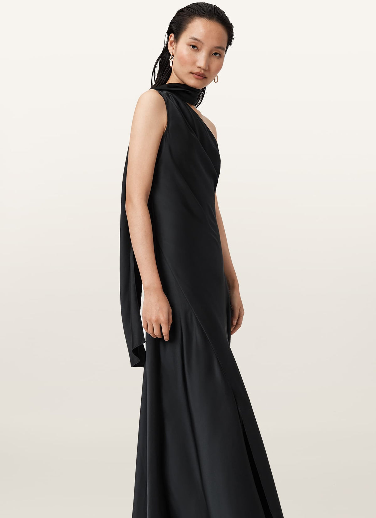 Monica Evening Maxi Dress Black