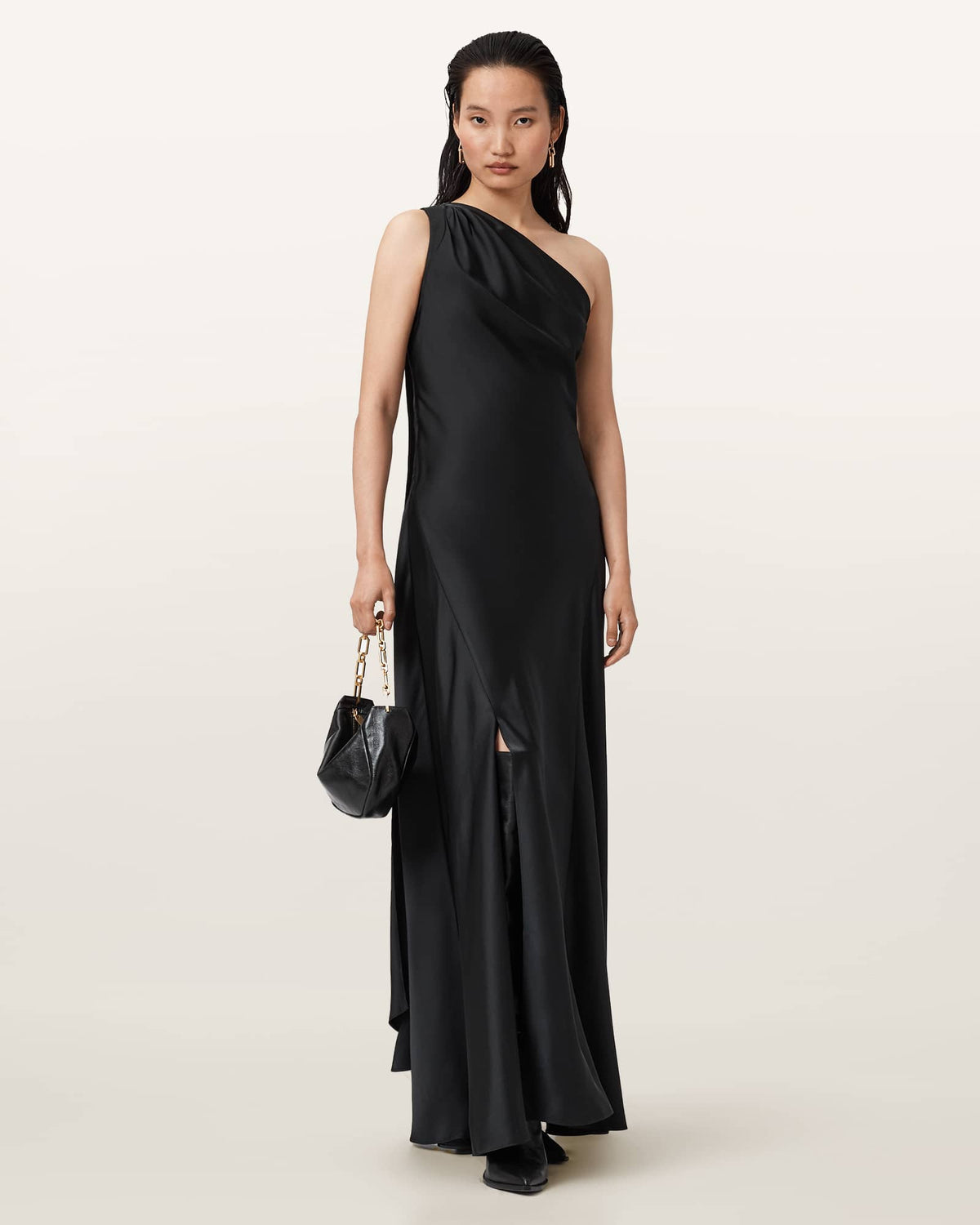Monica Evening Maxi Dress Black
