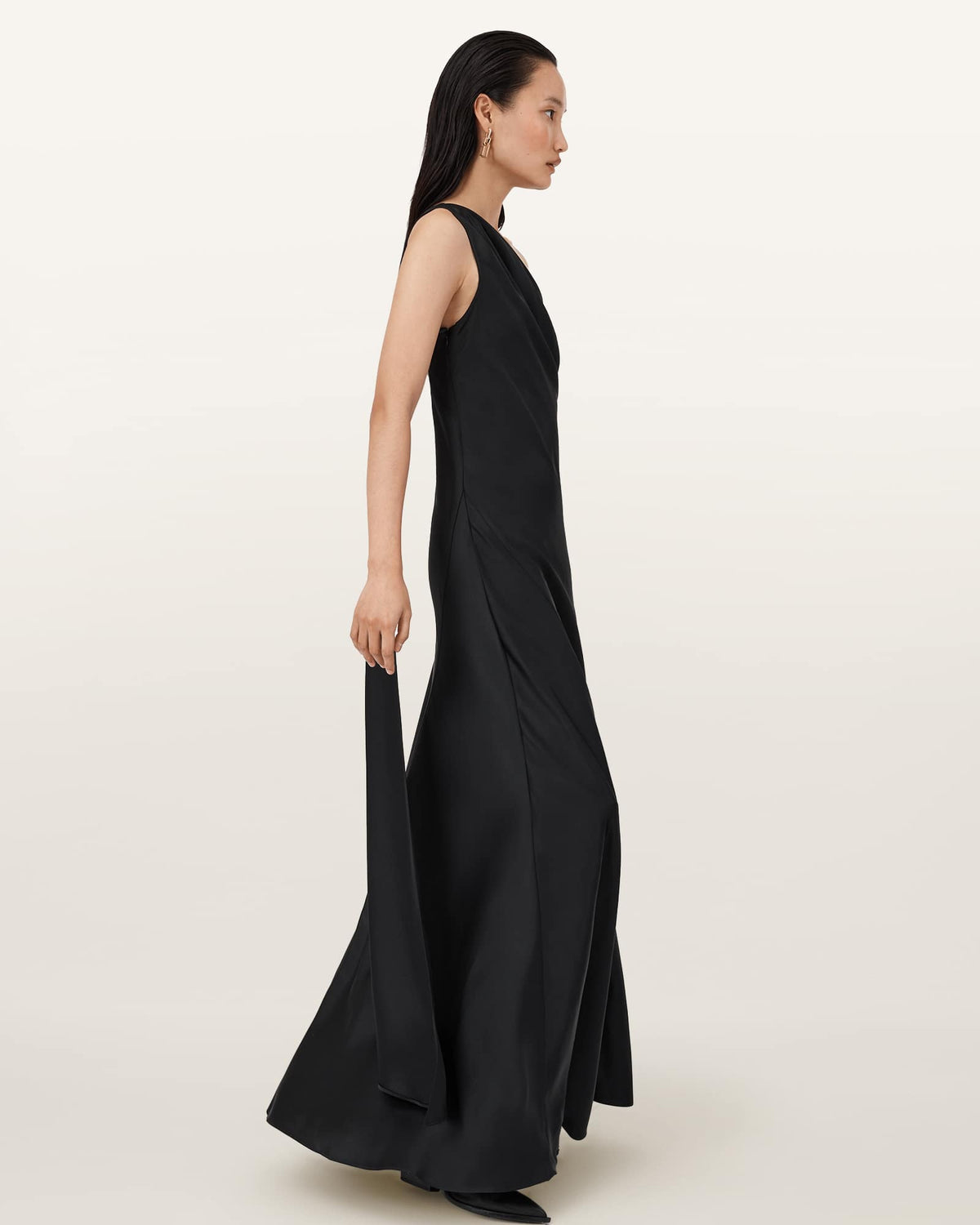 Monica Evening Maxi Dress Black