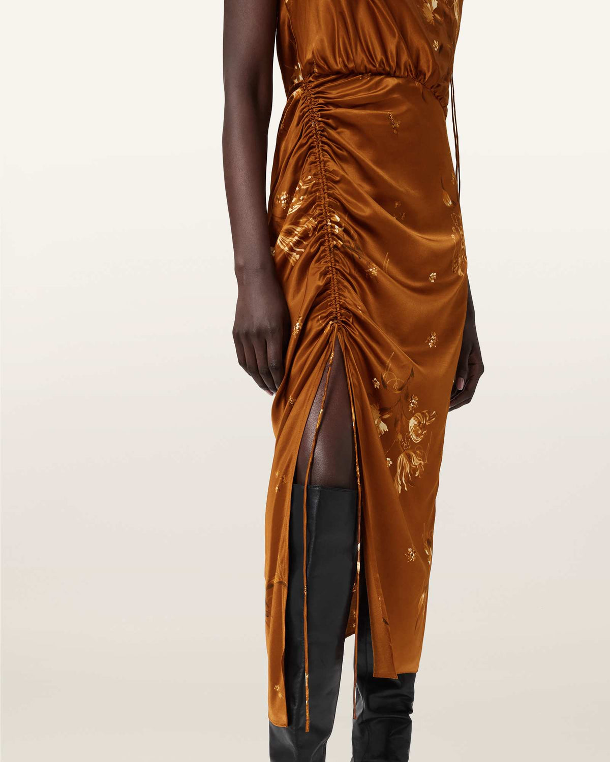 Laura Midi Dress ANIA RUST BROWN