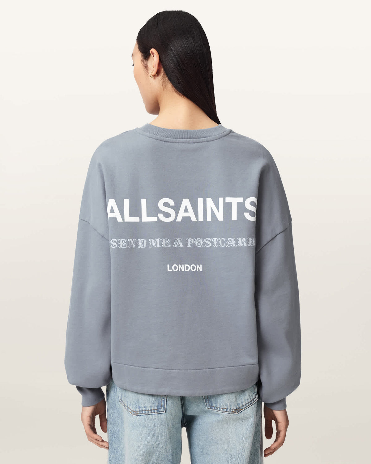 Dreamer Lila Oversized Cotton Sweatshirt QUARRY BLUE