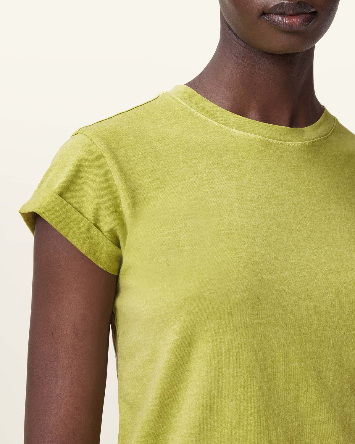 Anna Crew Neck Short Sleeve T-Shirt UNITY GREEN