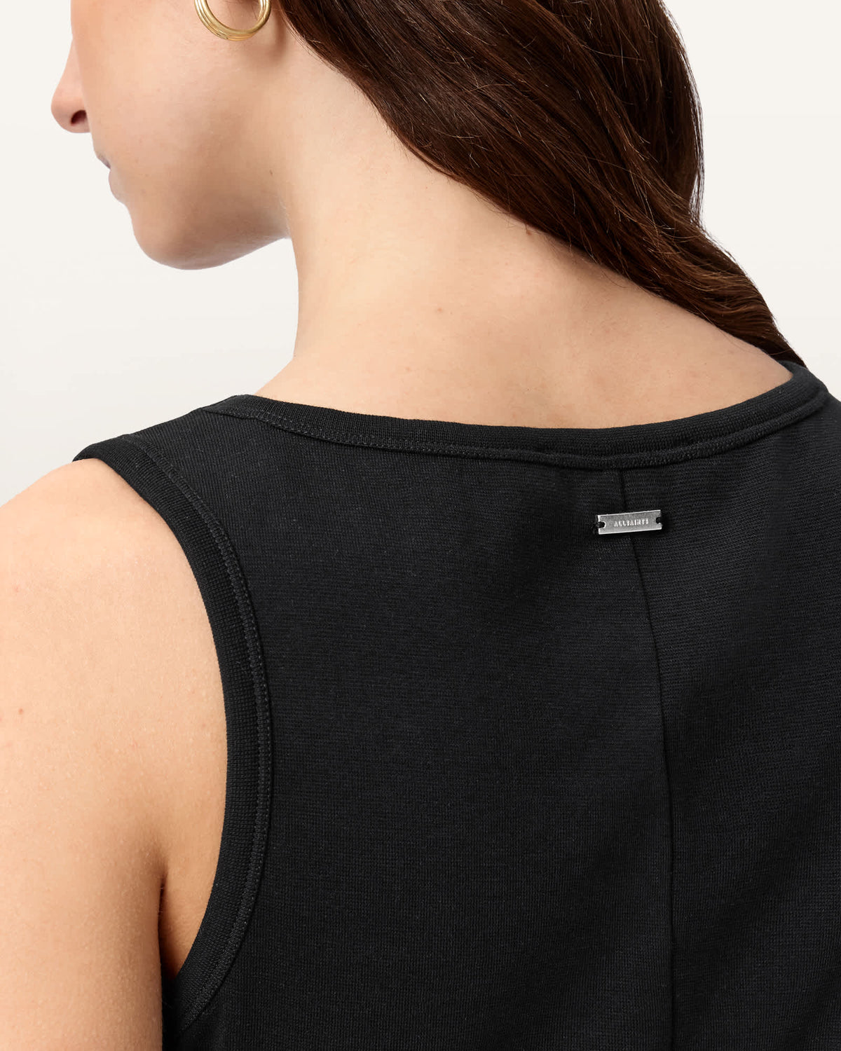 Katarina Boat Neck Slim Fit Tank Top Black