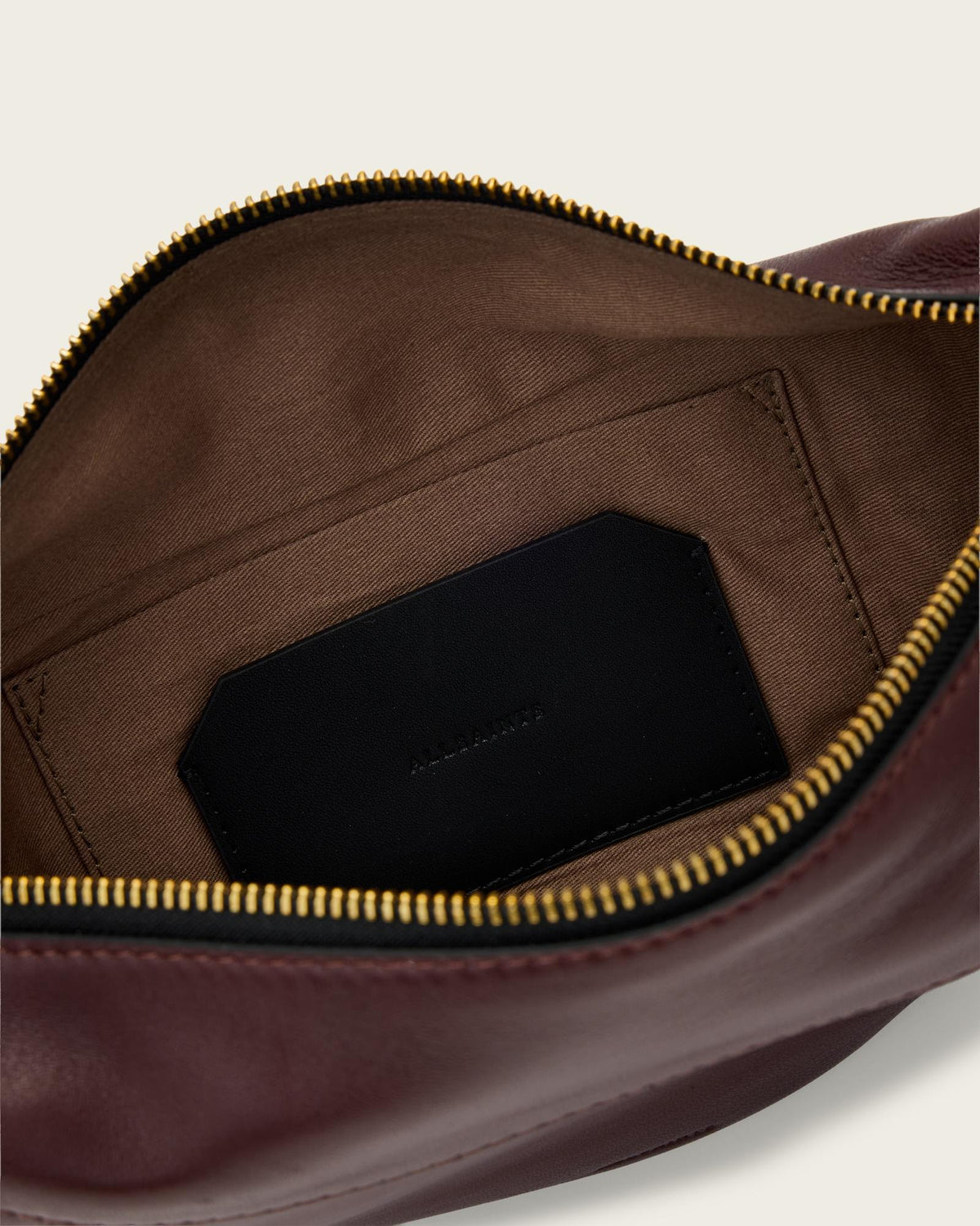 Luna Slouchy Leather Crossbody Bag Dark Red