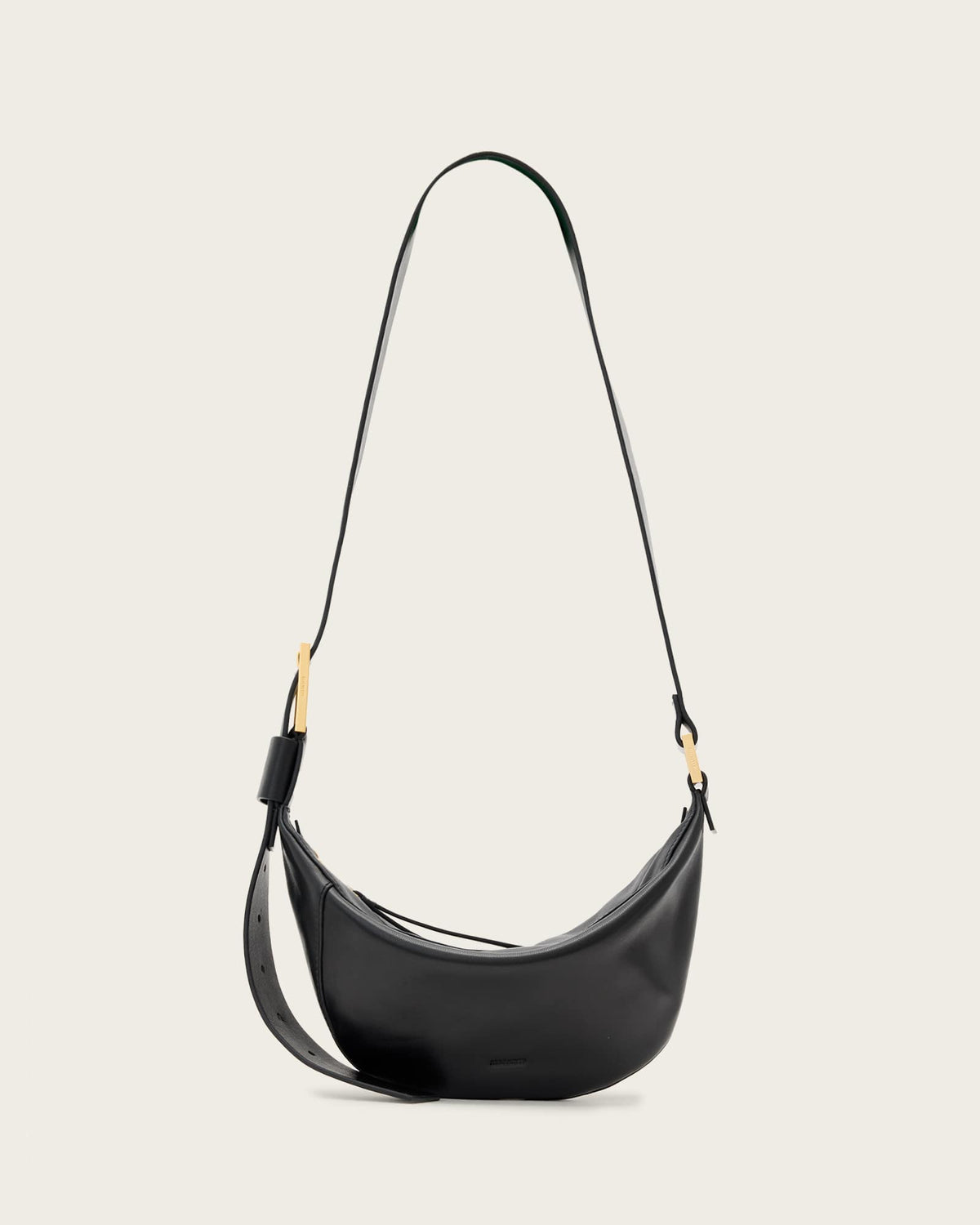 Luna Slouchy Leather Crossbody Bag Black