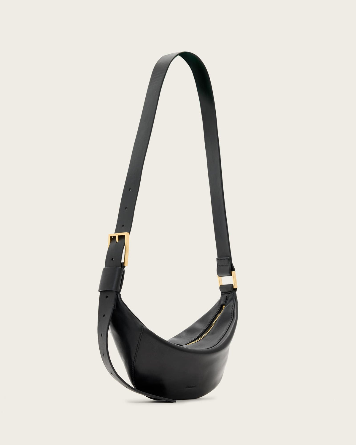 Luna Slouchy Leather Crossbody Bag Black