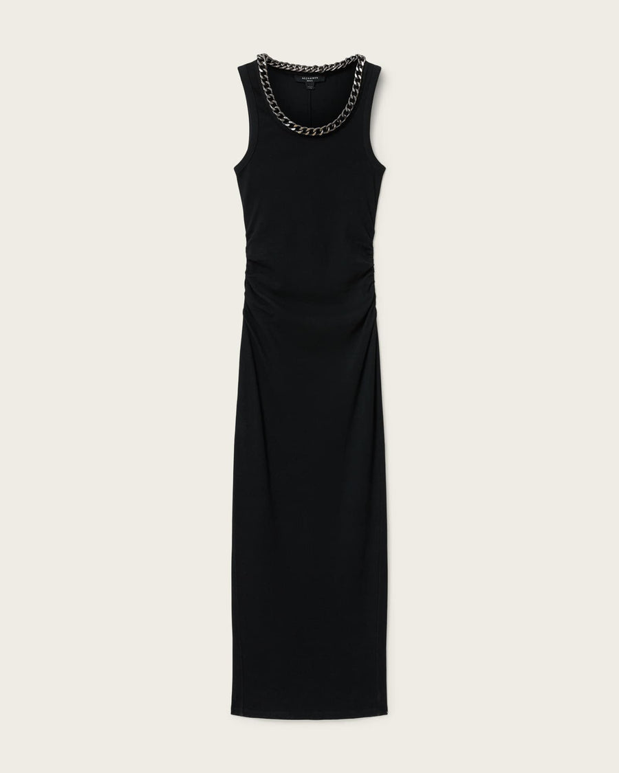Lucy Sleeveless Bodycon Maxi Dress Black