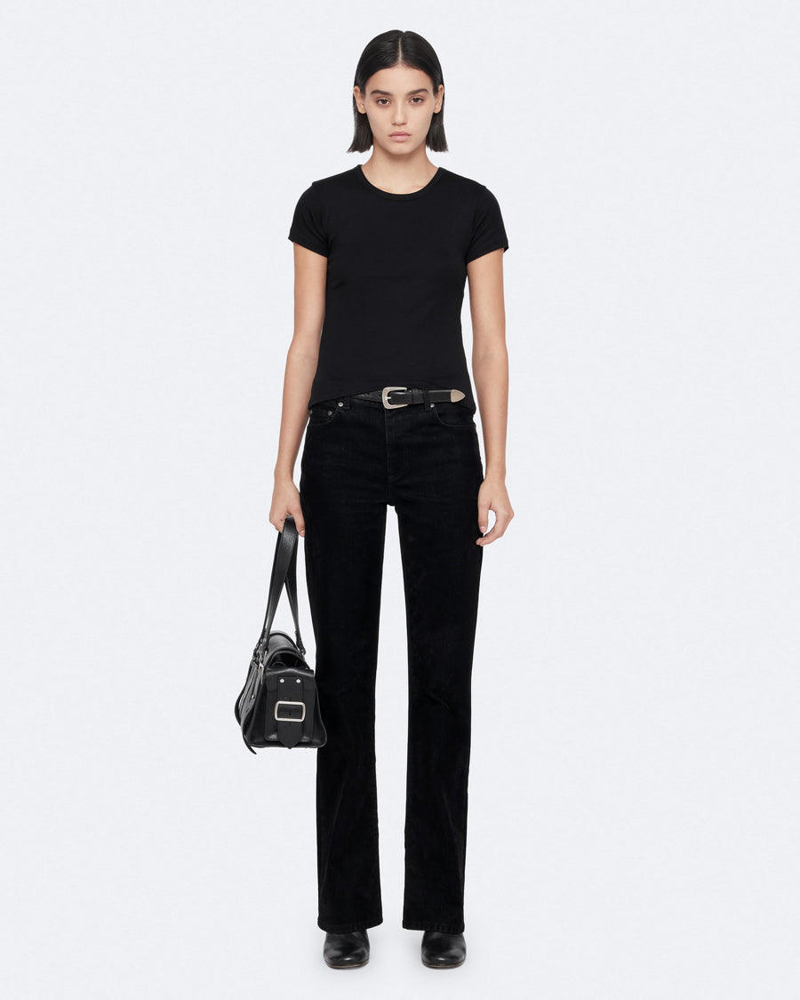 Stevie Slim-Fit Cotton T-Shirt Black