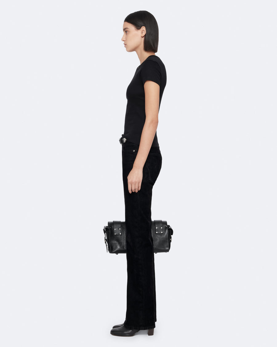 Stevie Slim-Fit Cotton T-Shirt Black