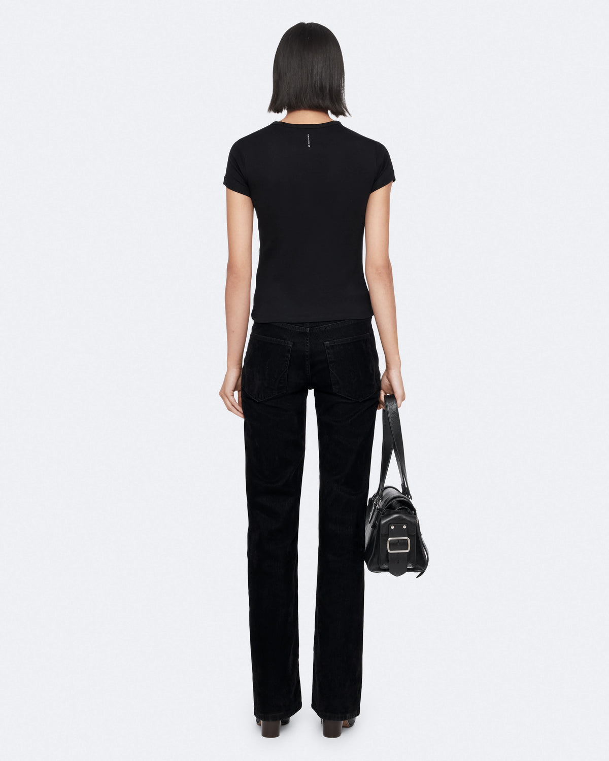 Stevie Slim-Fit Cotton T-Shirt Black