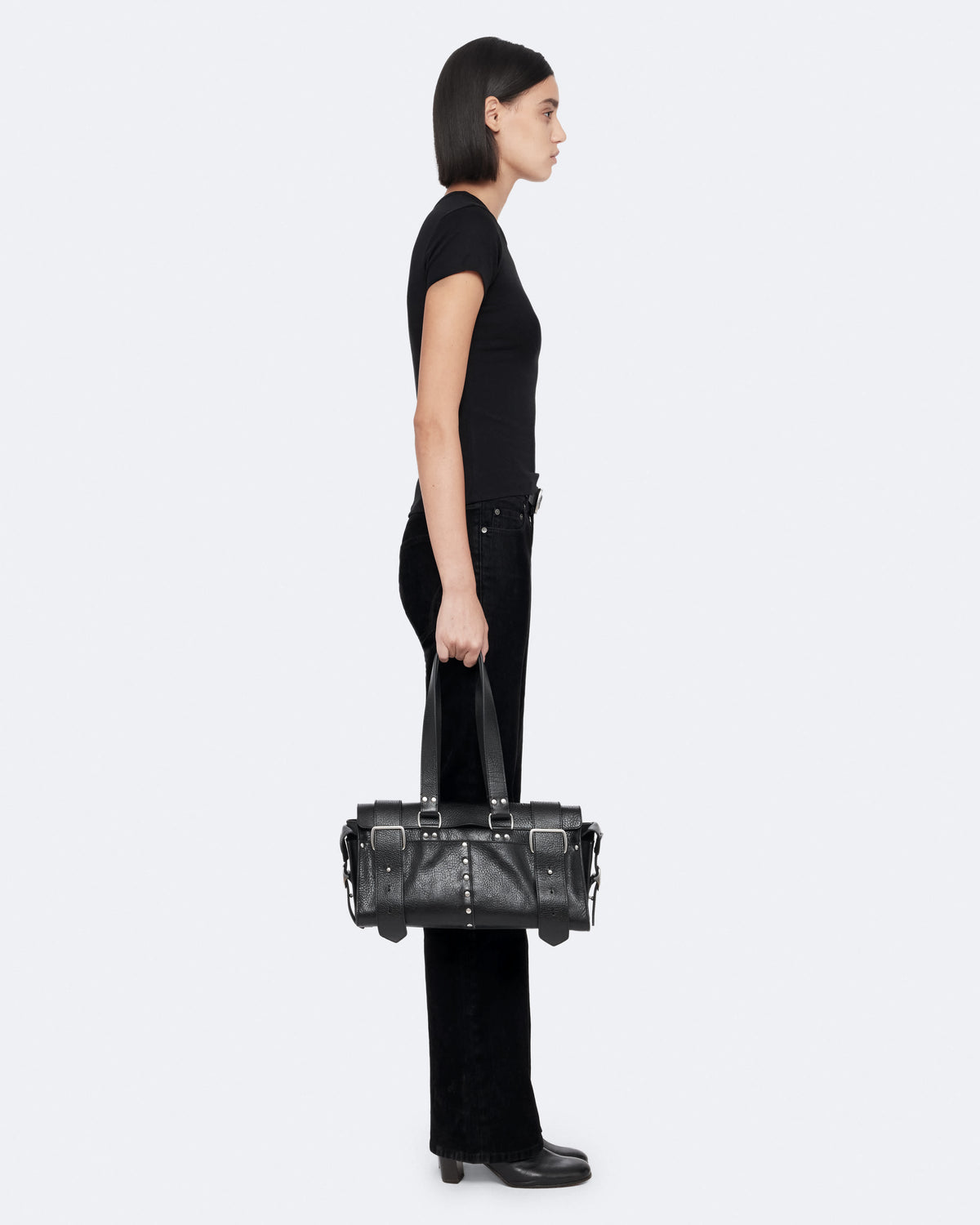 Stevie Slim-Fit Cotton T-Shirt Black