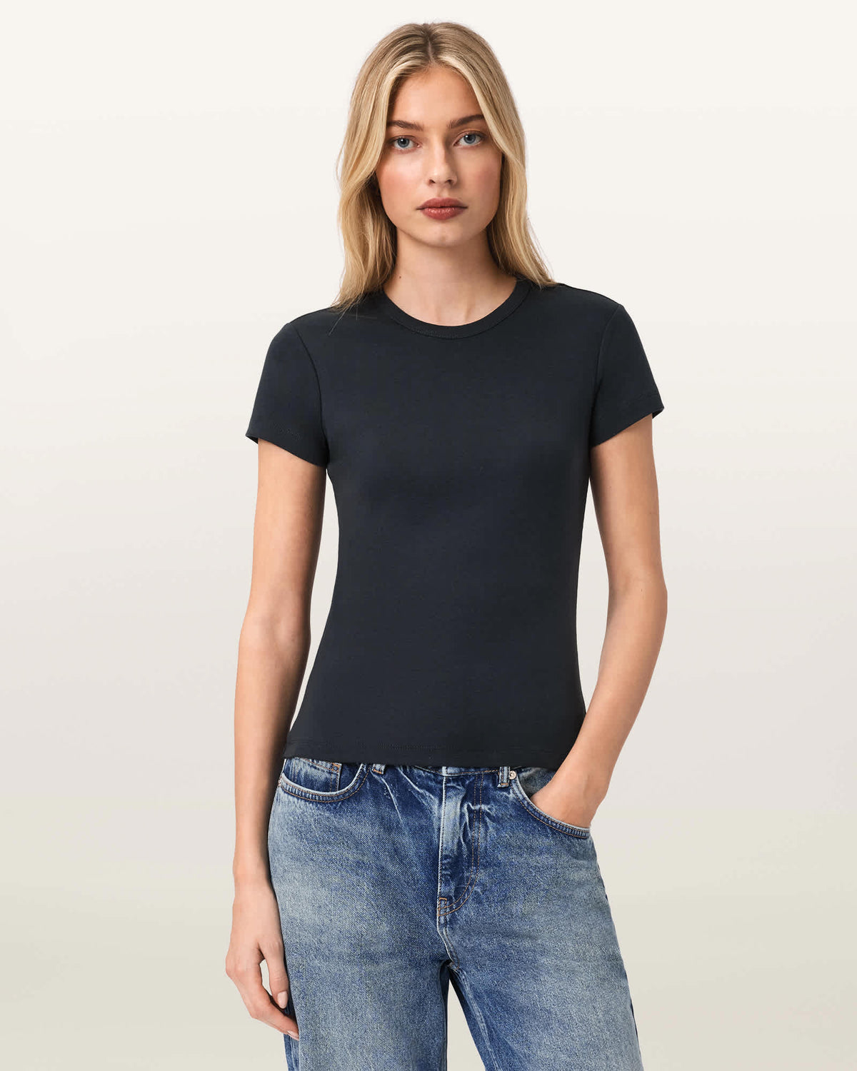 Stevie Slim-Fit Cotton T-Shirt GRAPHITE BLUE