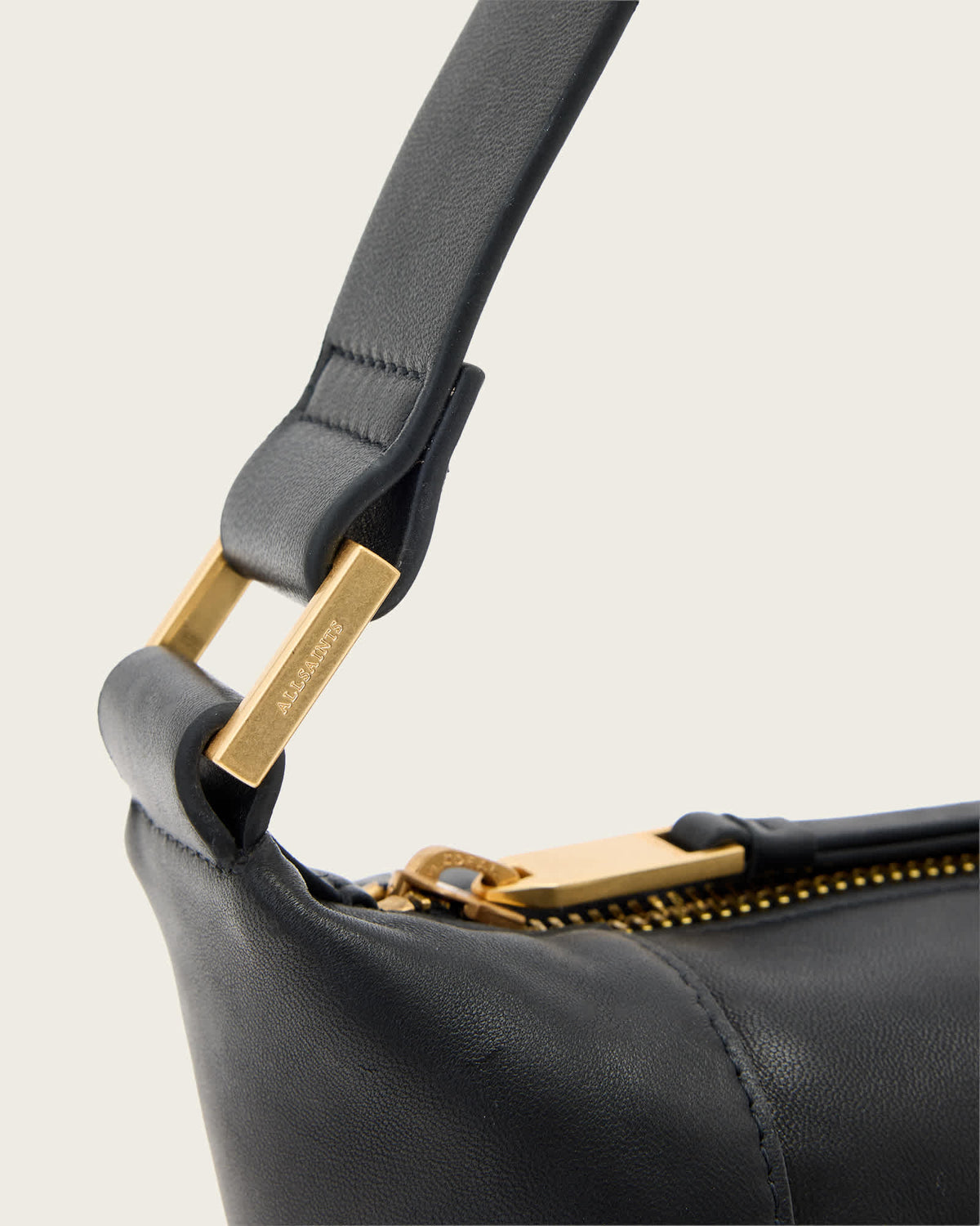 Vega Leather Mini Bag Black