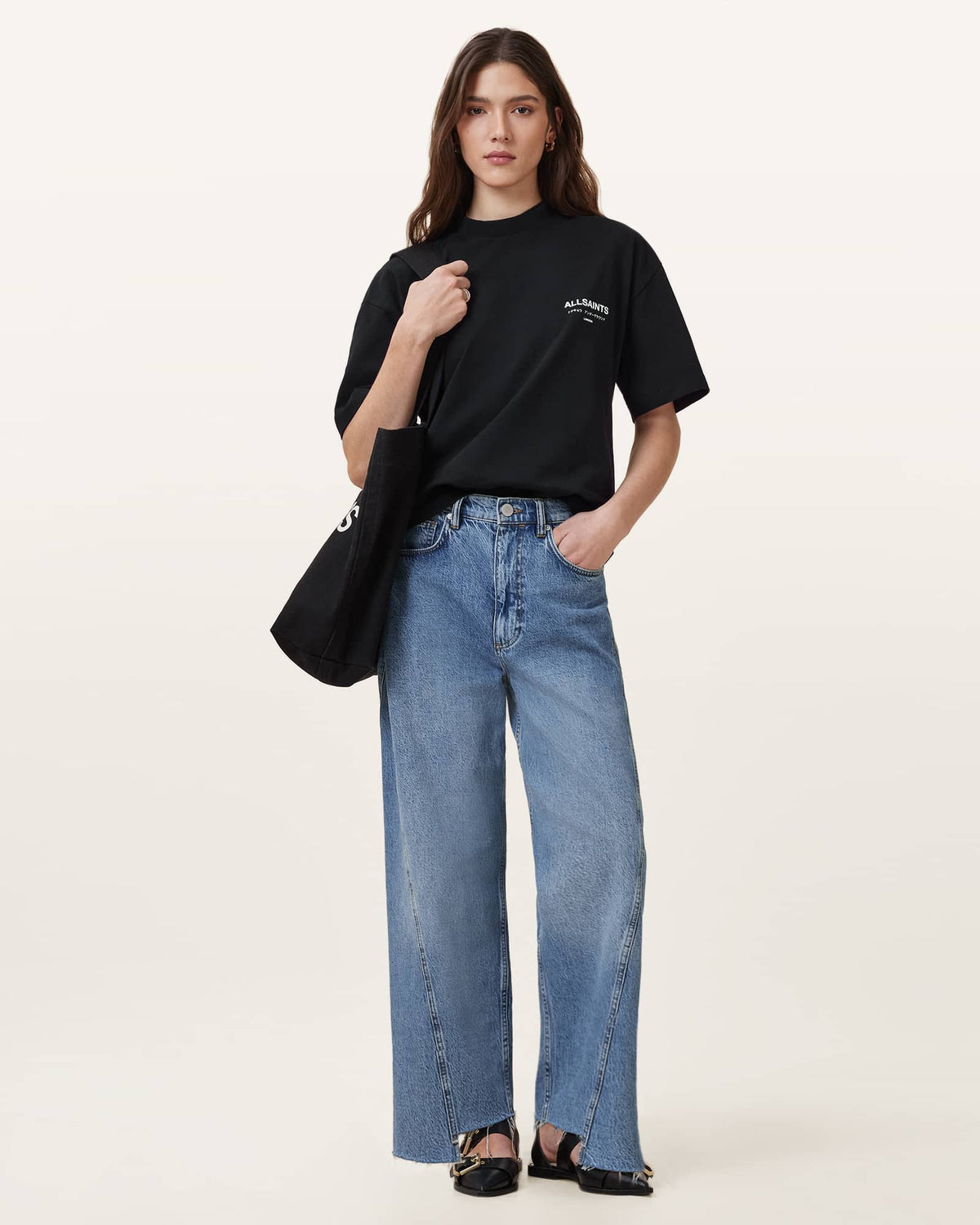 Underground Etta Oversized T-Shirt Black
