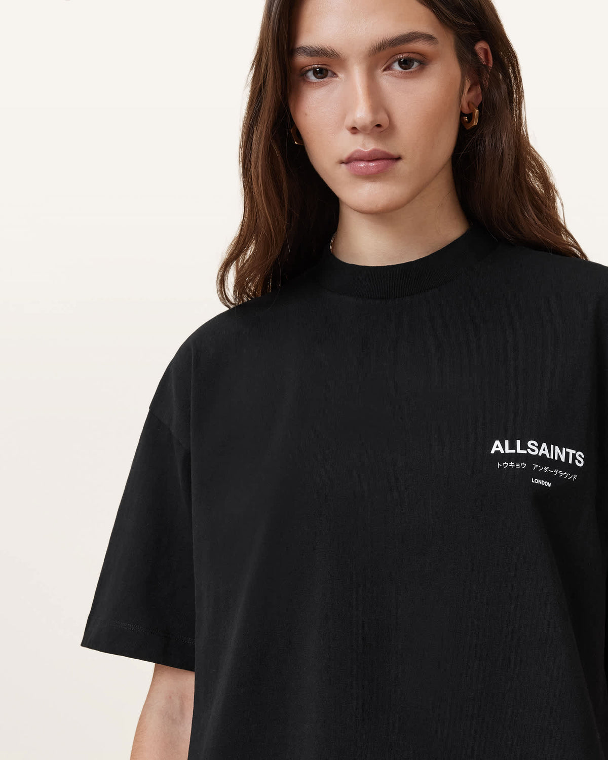 Underground Etta Oversized T-Shirt Black