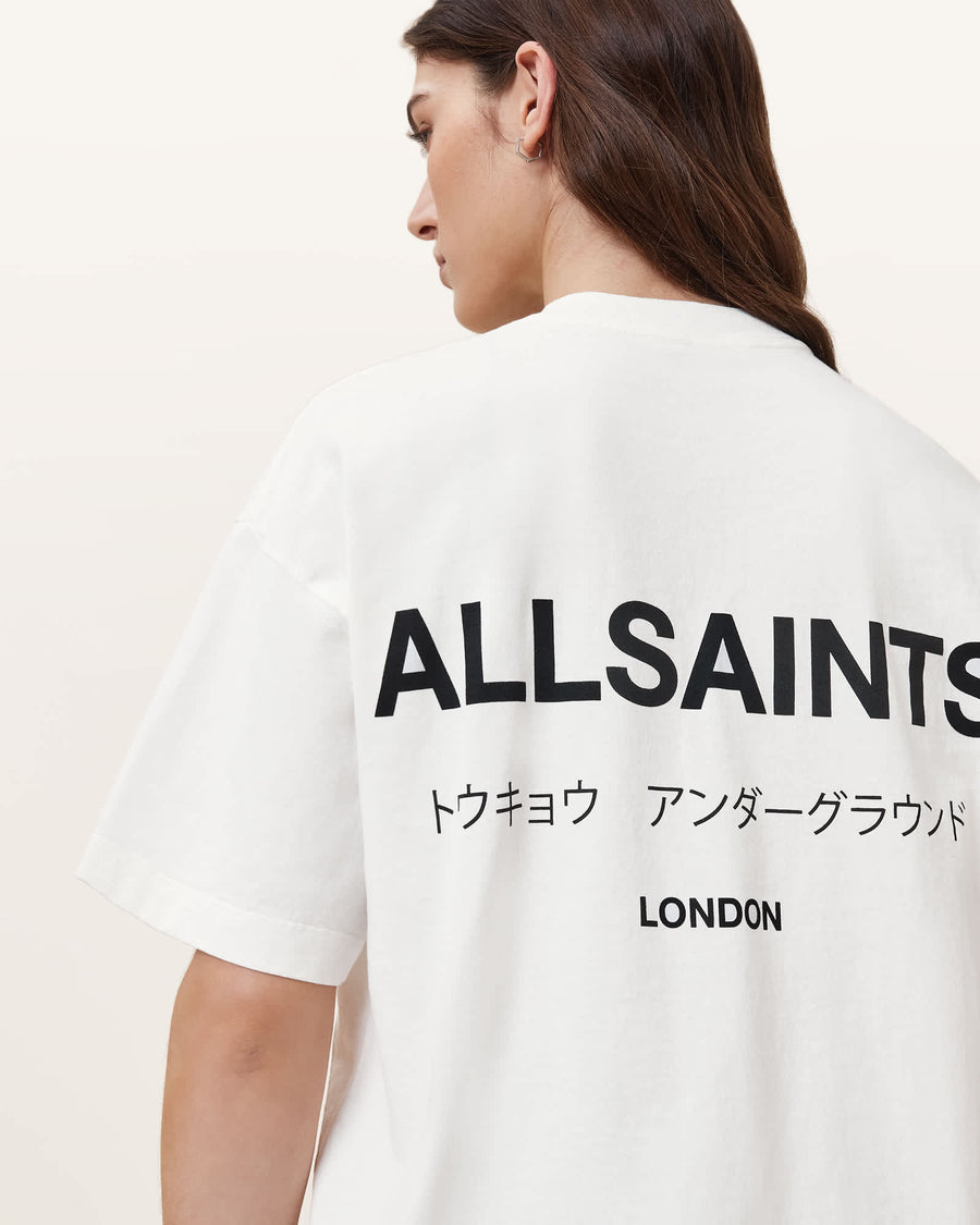 Underground Etta Oversized T-Shirt ASHEN WHITE