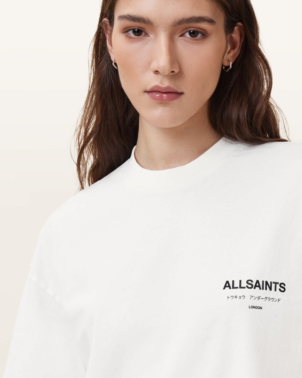 Underground Etta Oversized T-Shirt ASHEN WHITE