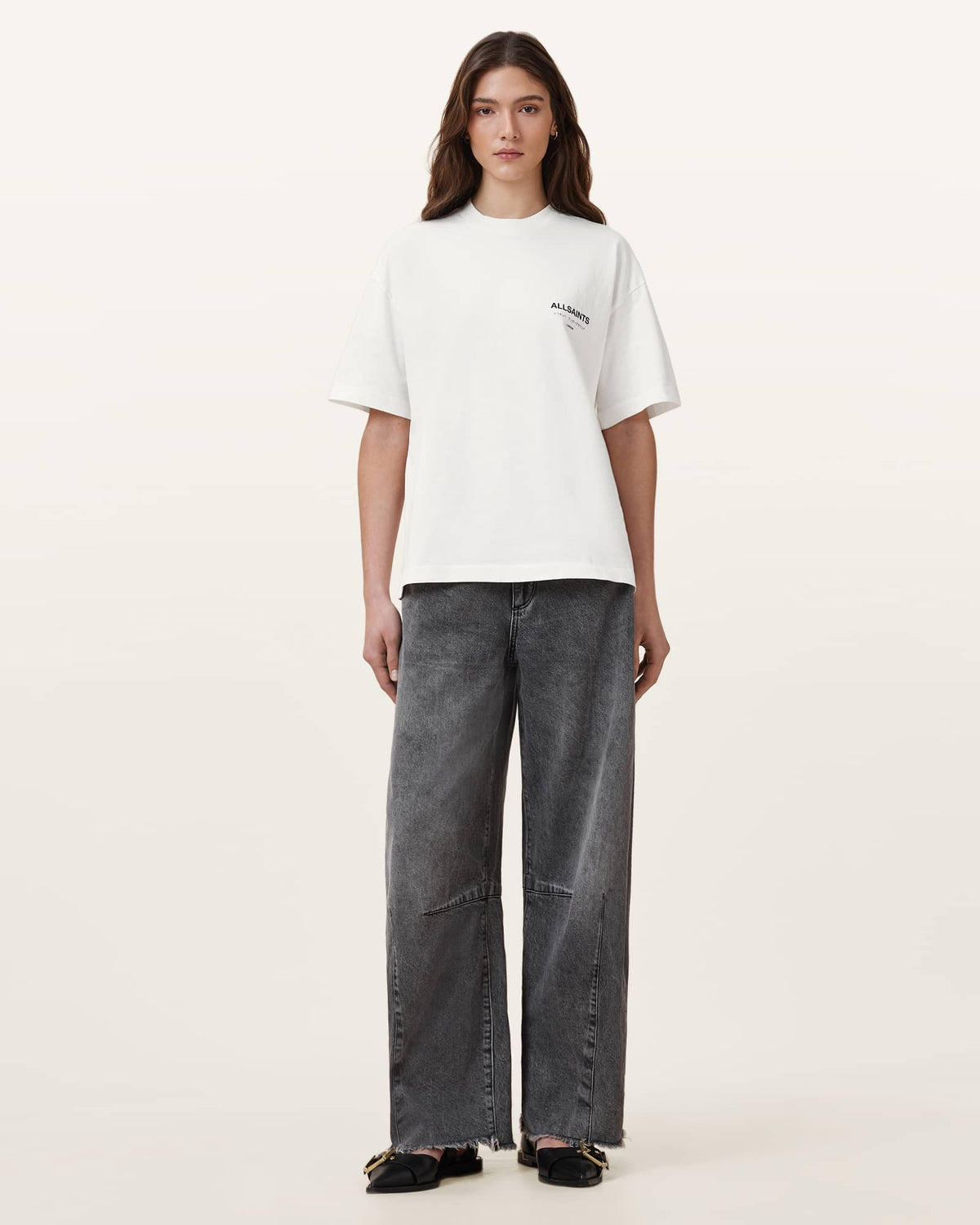 Underground Etta Oversized T-Shirt ASHEN WHITE