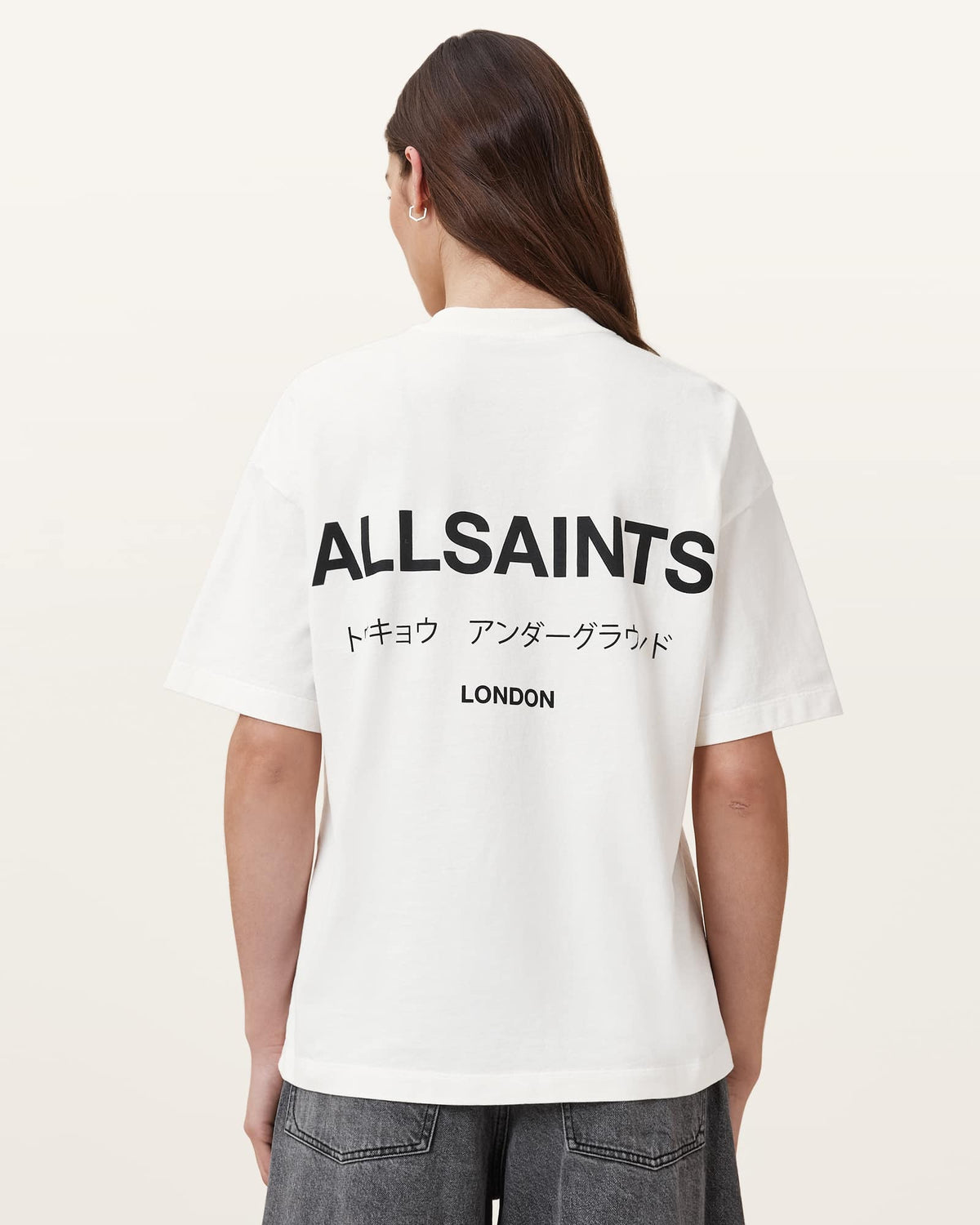 Underground Etta Oversized T-Shirt ASHEN WHITE