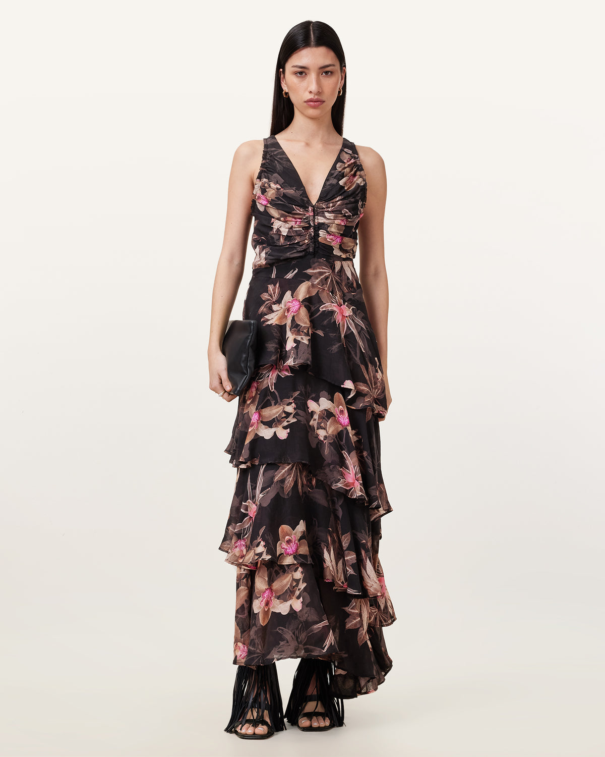 Cali Floral Print Maxi Dress
