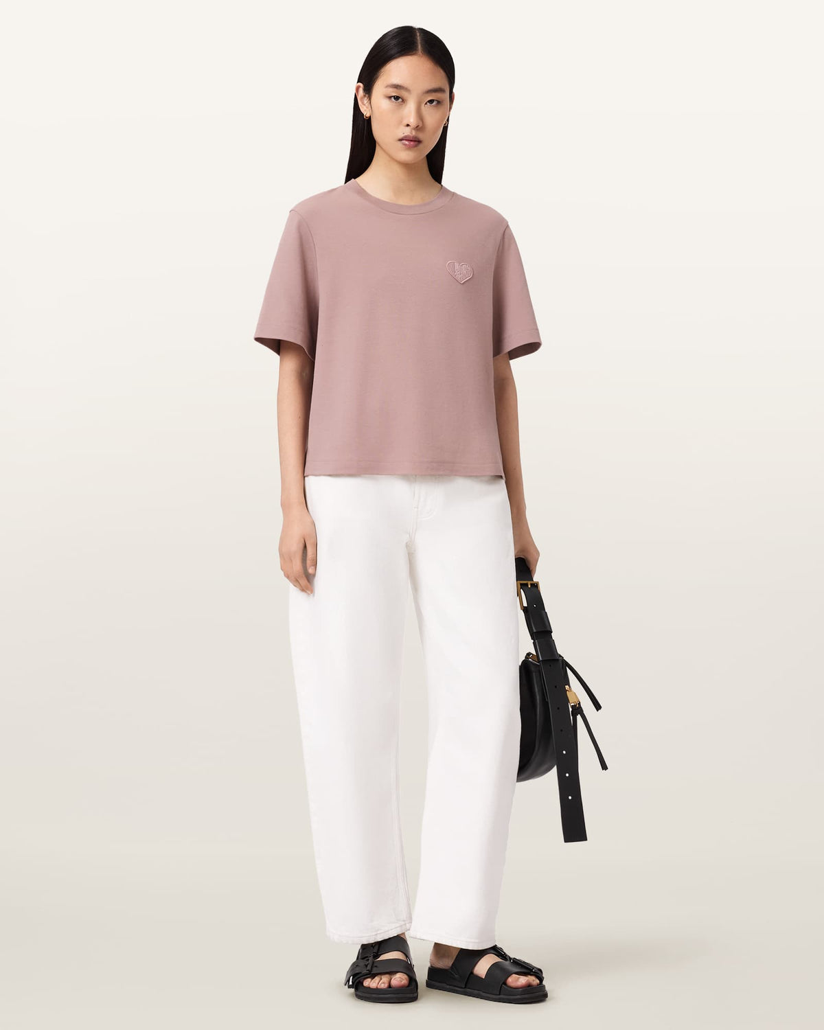 Lover Lisa Embroidered T-Shirt DUSTY LILAC