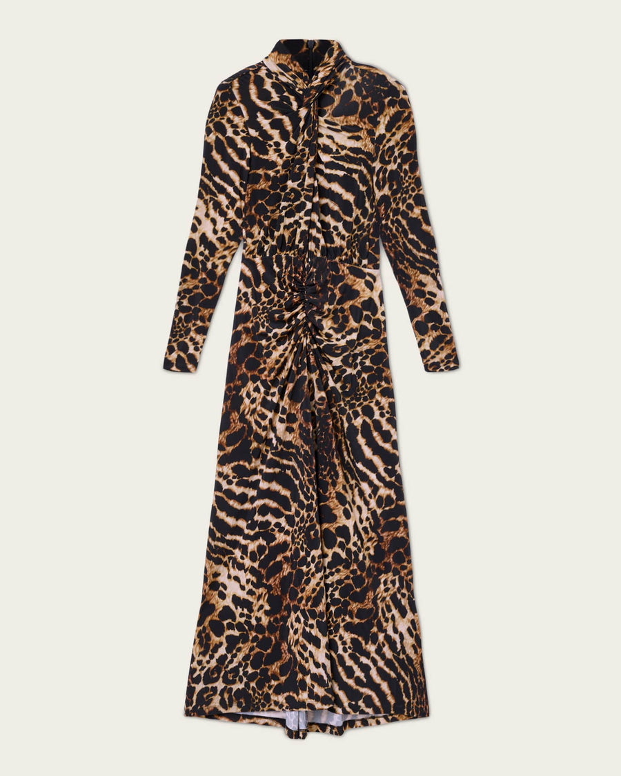 Mina A-Line Maxi Dress PARDUS HONEY BROWN
