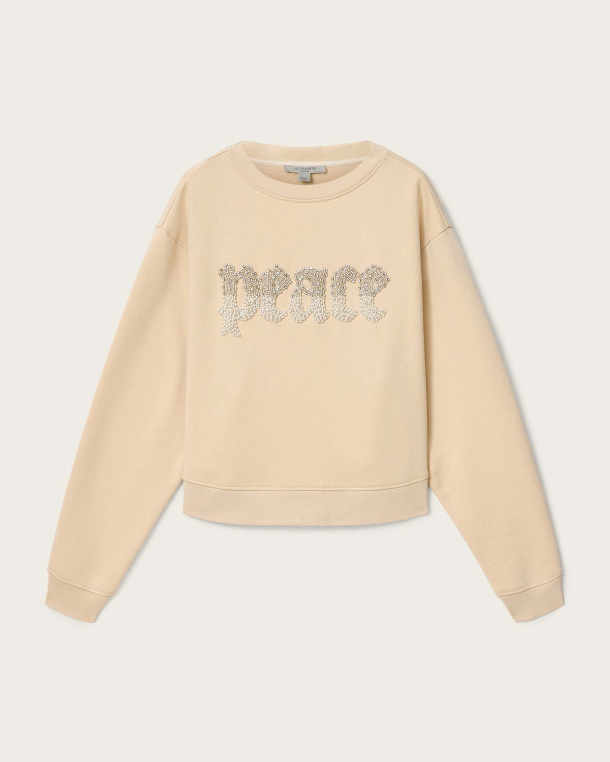 Peace Pippa Embellished Sweatshirt SANDY WHITE