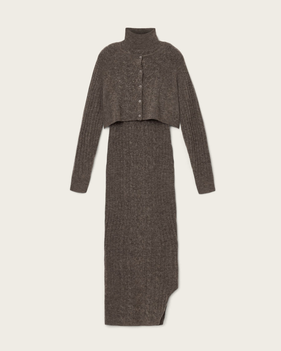 Sabine 2-in-1 Maxi Dress Fawn Brown