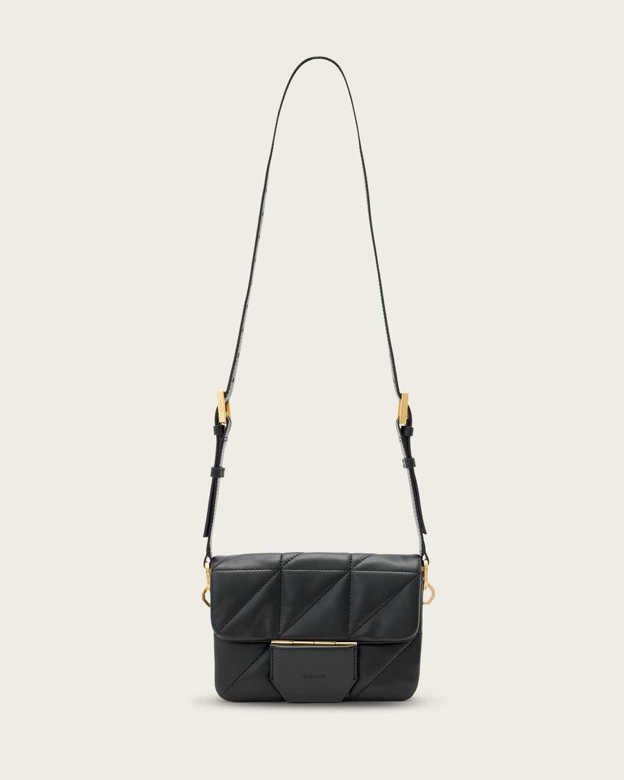 Jupiter Small Quilt Crossbody Bag Black