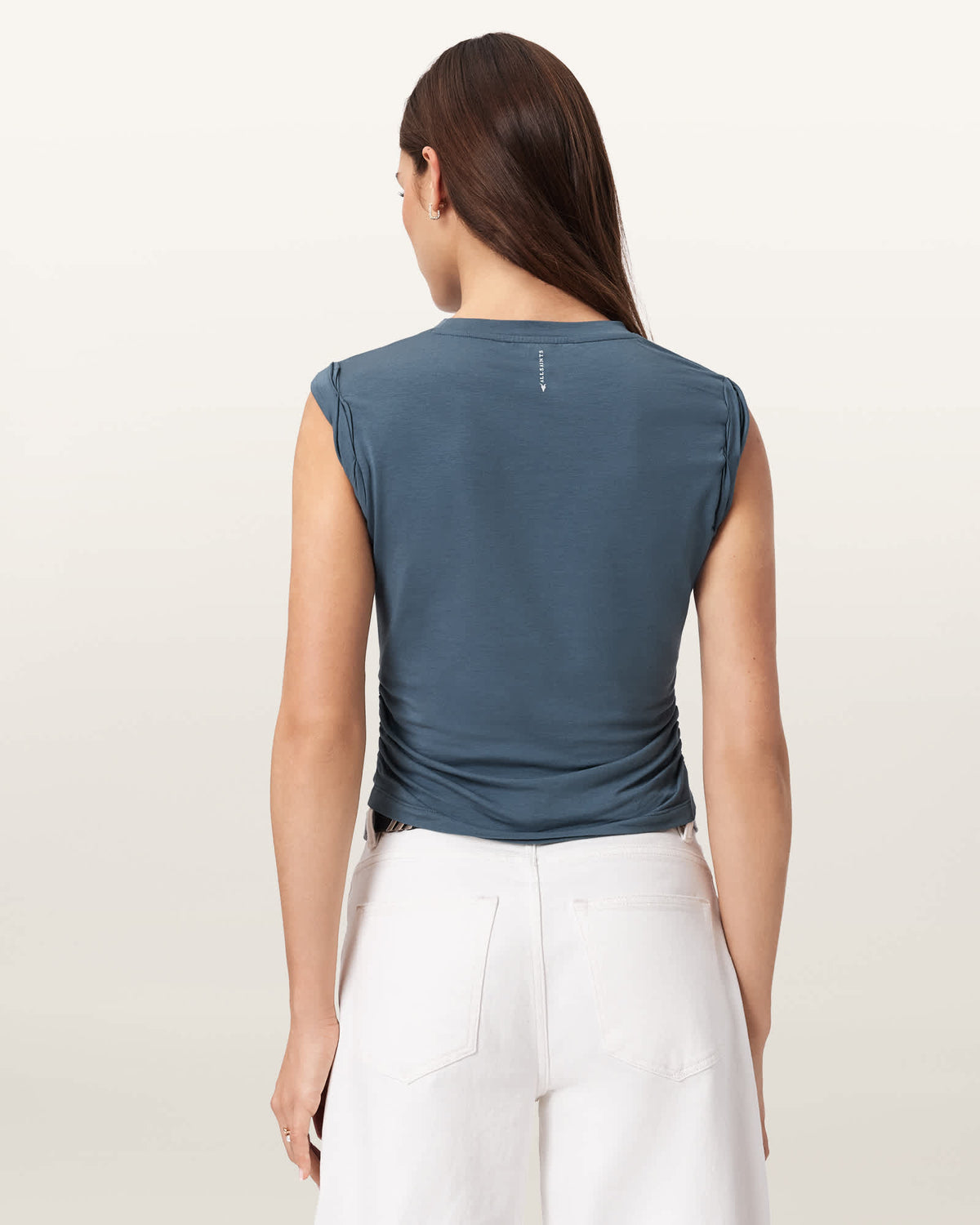 West Sleeveless Tank Top STEEL BLUE