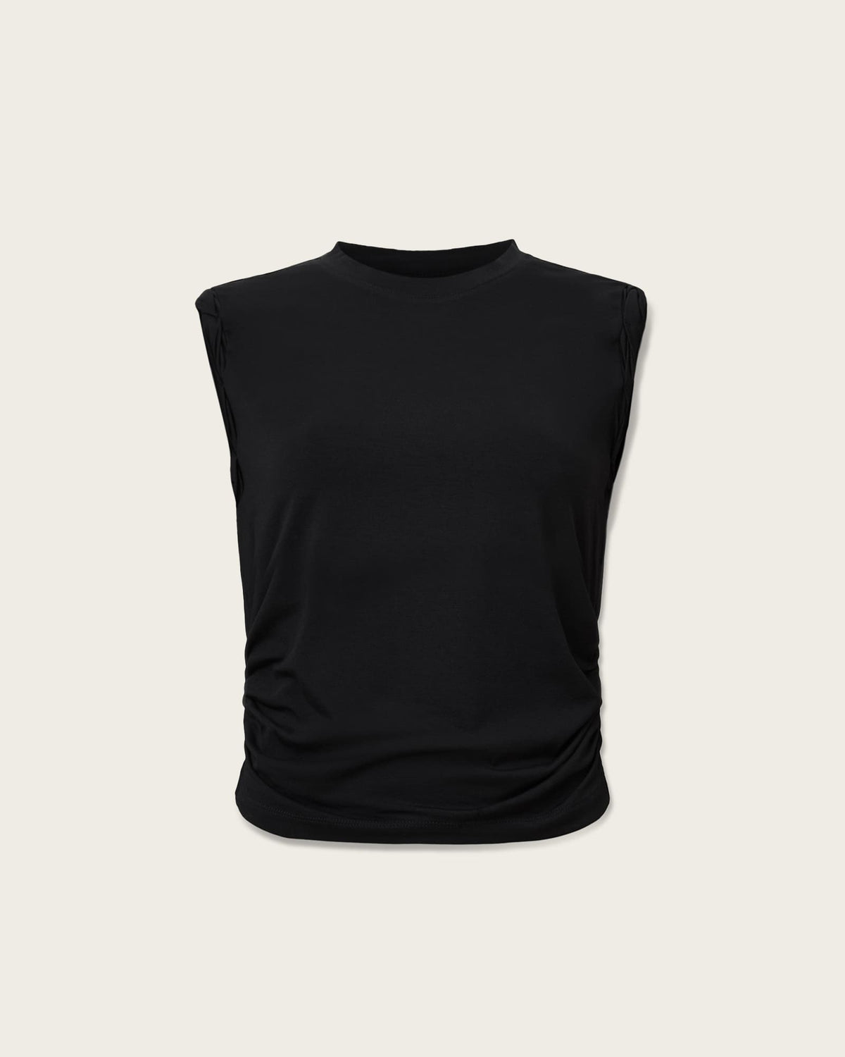 West Sleeveless Tank Top Black