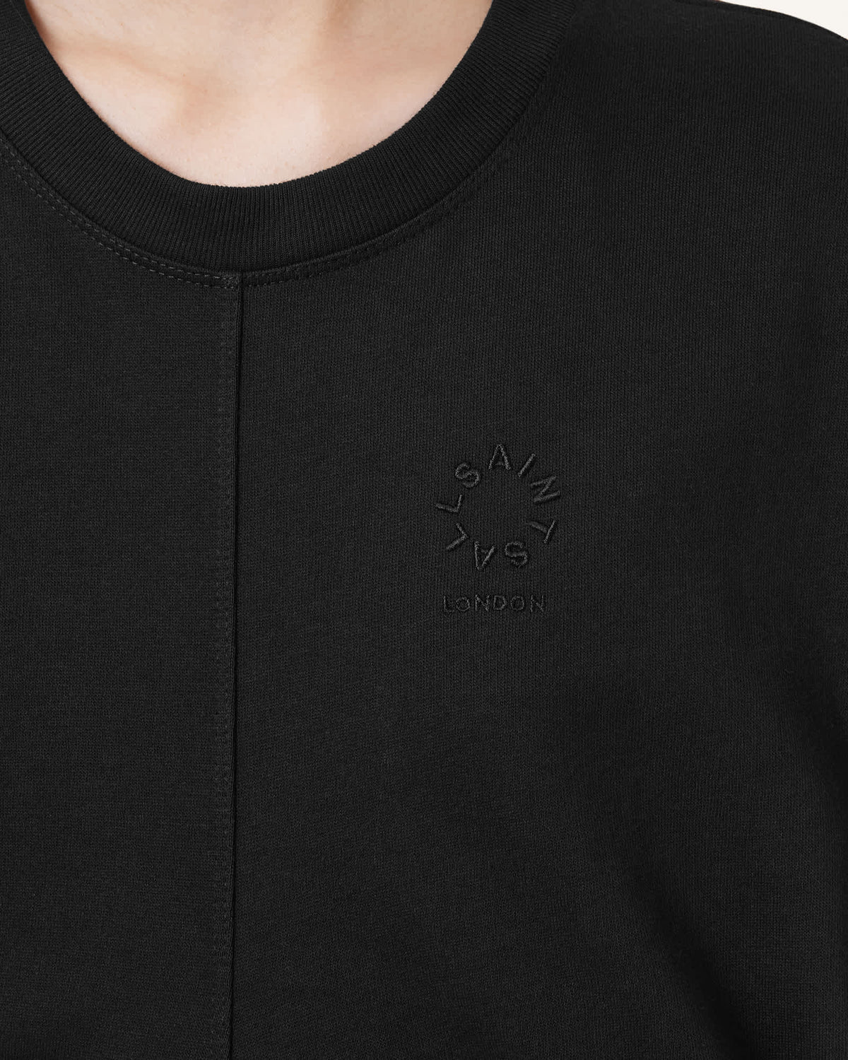 Mira Haven Cropped Sweatshirt Black