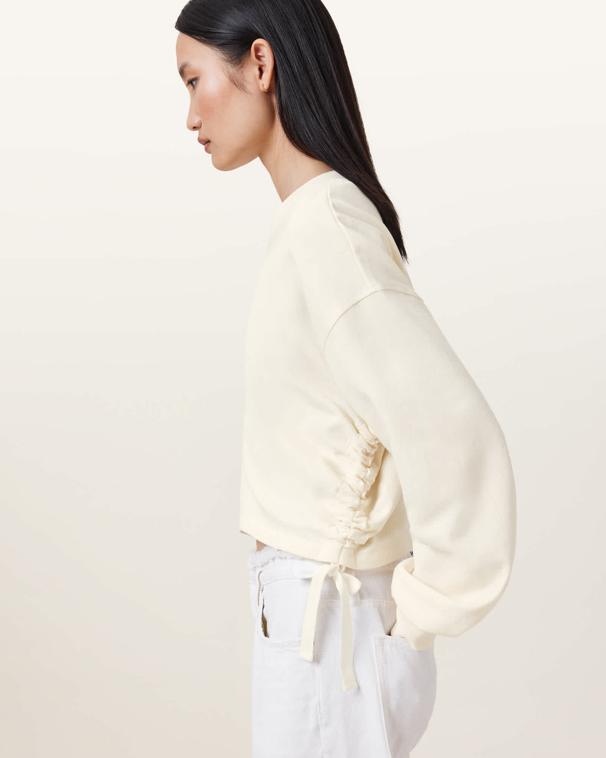Mira Haven Cropped Sweatshirt GARDENIA CREAM