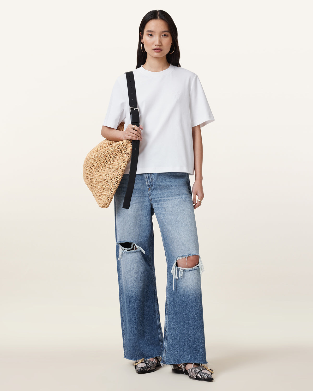 Lisa Cotton Crew Neck T-Shirt