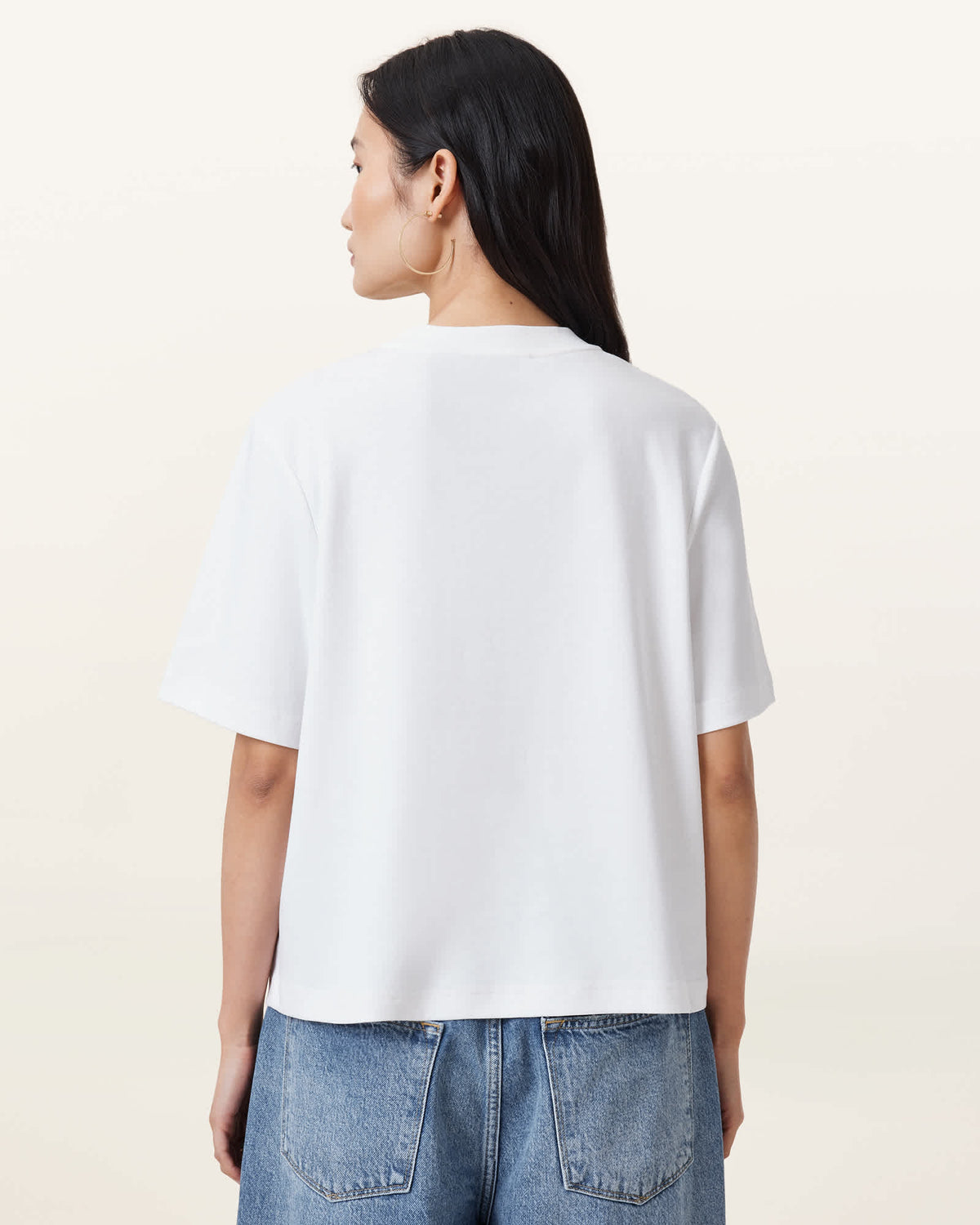 Lisa Cotton Crew Neck T-Shirt Optic White