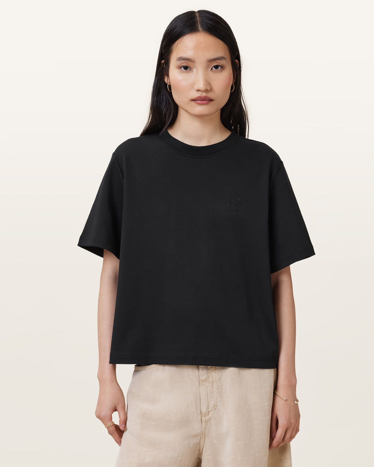 Lisa Cotton Crew Neck T-Shirt