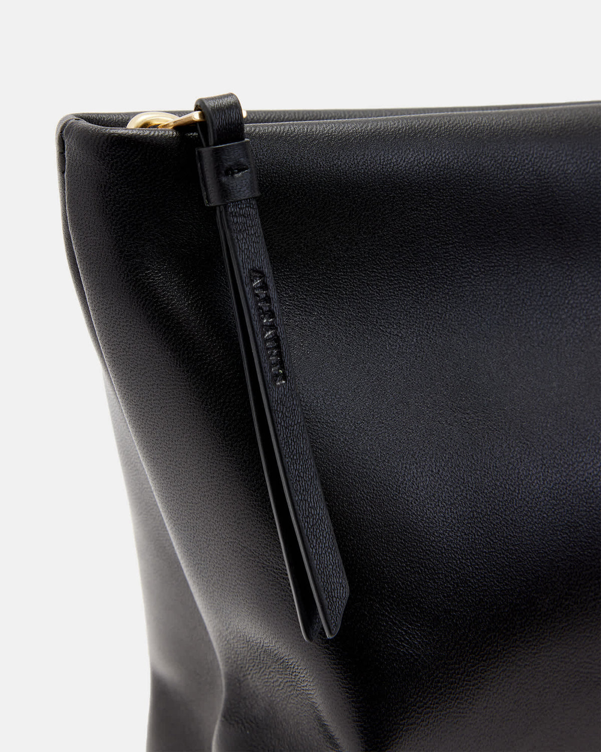 Bettina Leather Clutch Bag Black