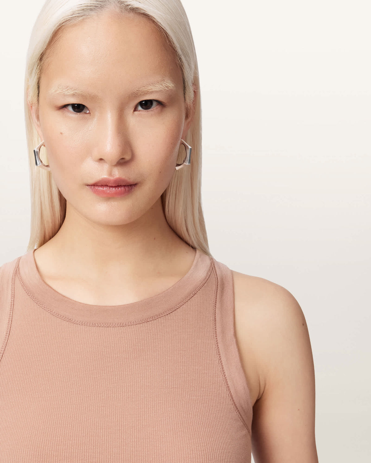 Rina Crew Neck Sleeveless Tank Top TUSCAN PINK