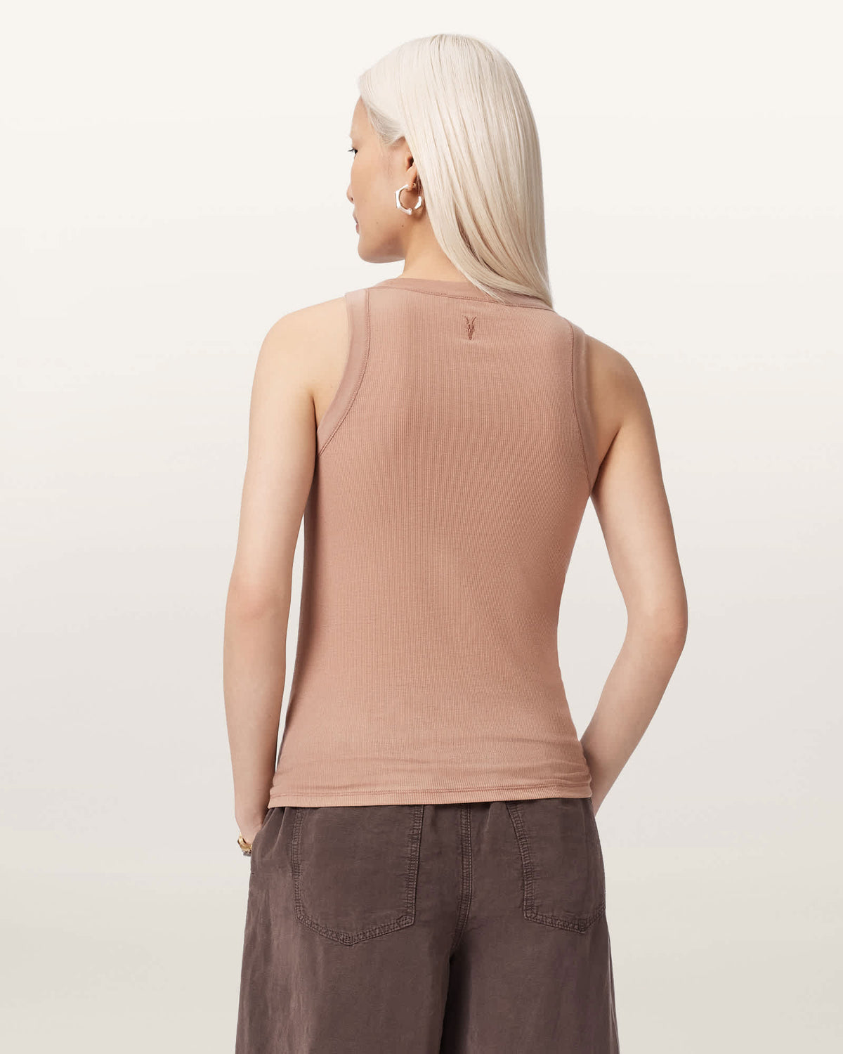Rina Crew Neck Sleeveless Tank Top TUSCAN PINK