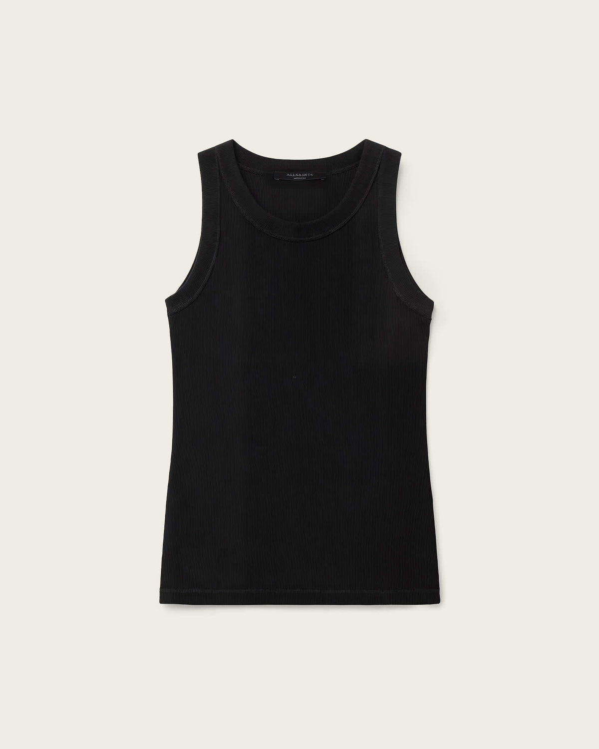 Rina Crew Neck Sleeveless Tank Top Black