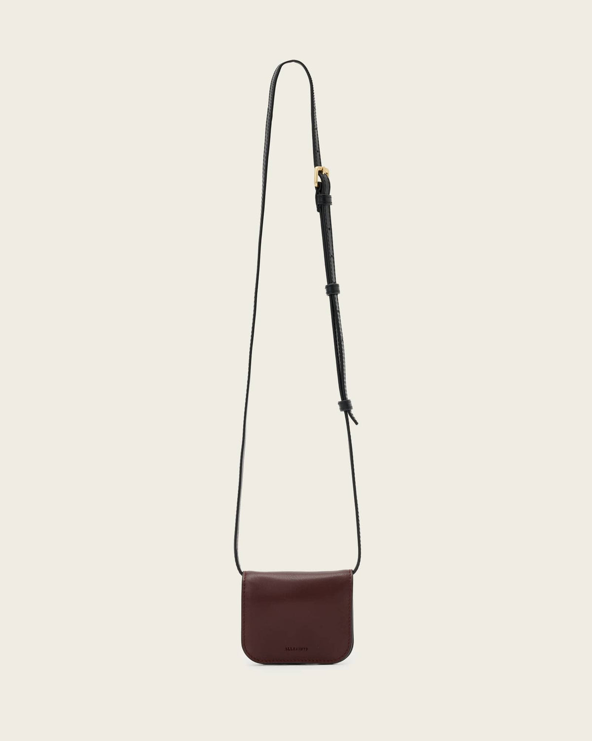 Maeve Leather Cardholder Crossbody Dark Red