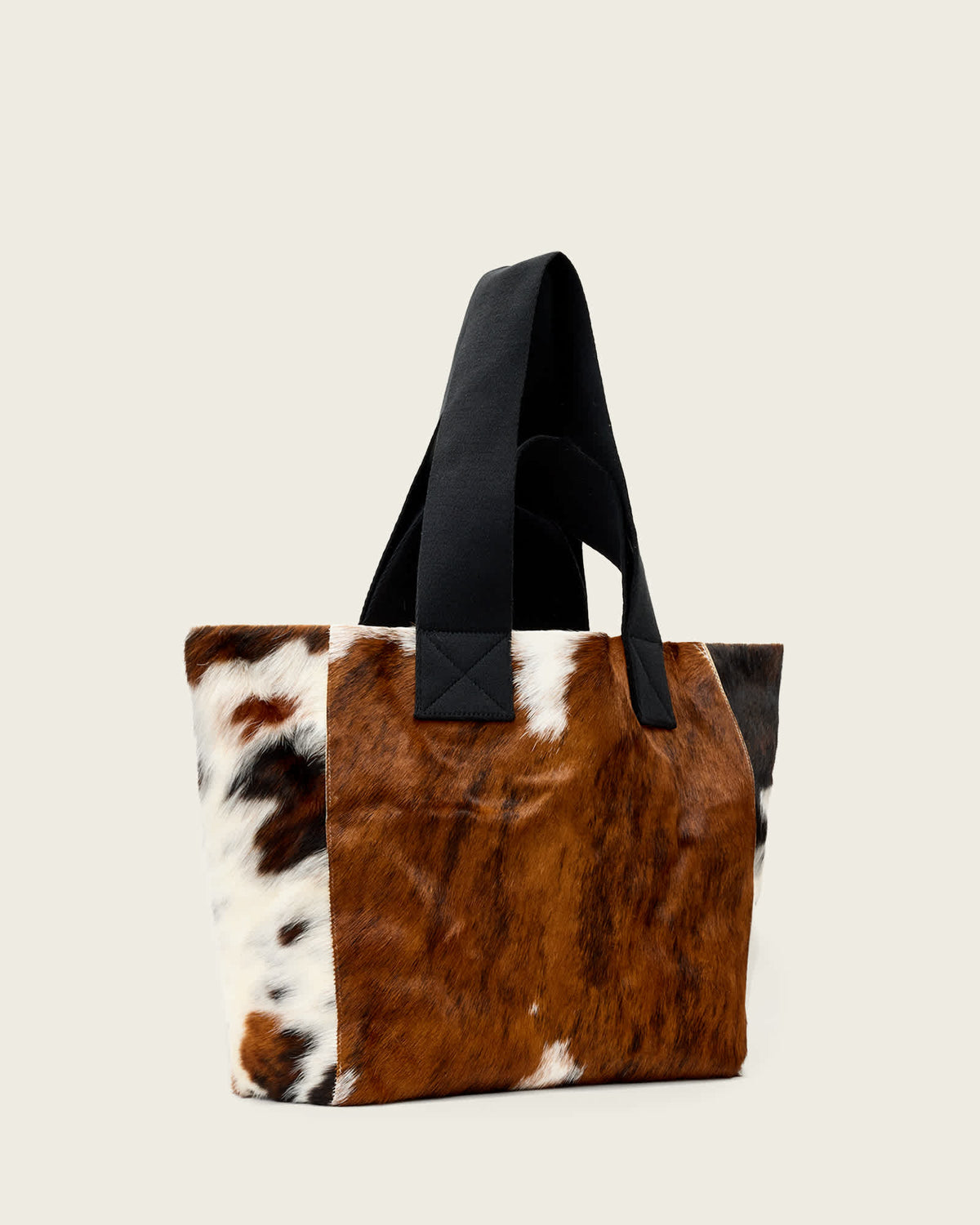 Izzy Cow Leather Tote Bag COW PRINT