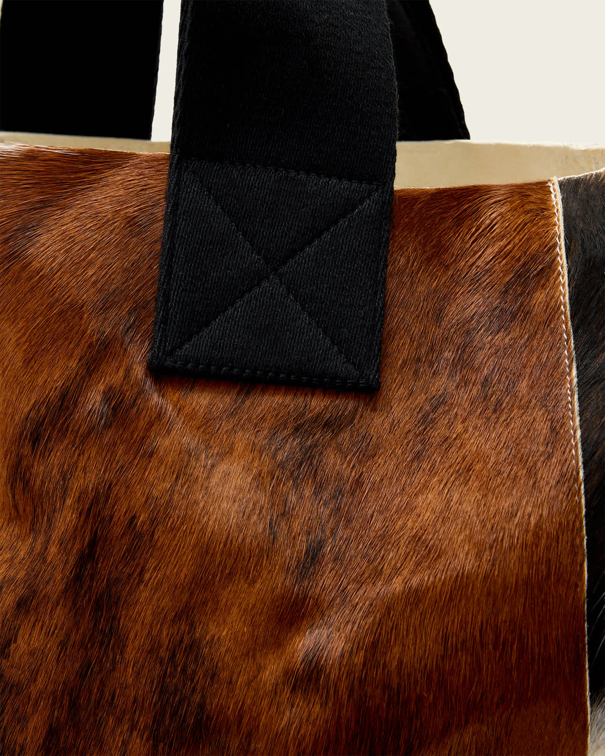 Izzy Cow Leather Tote Bag COW PRINT