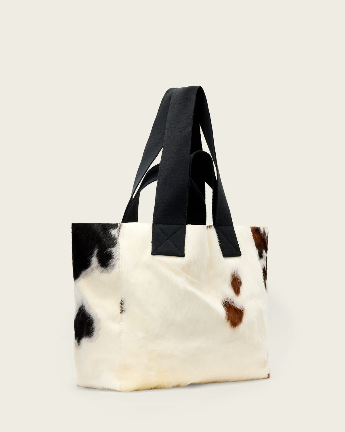 Izzy Cow Leather Tote Bag COW PRINT
