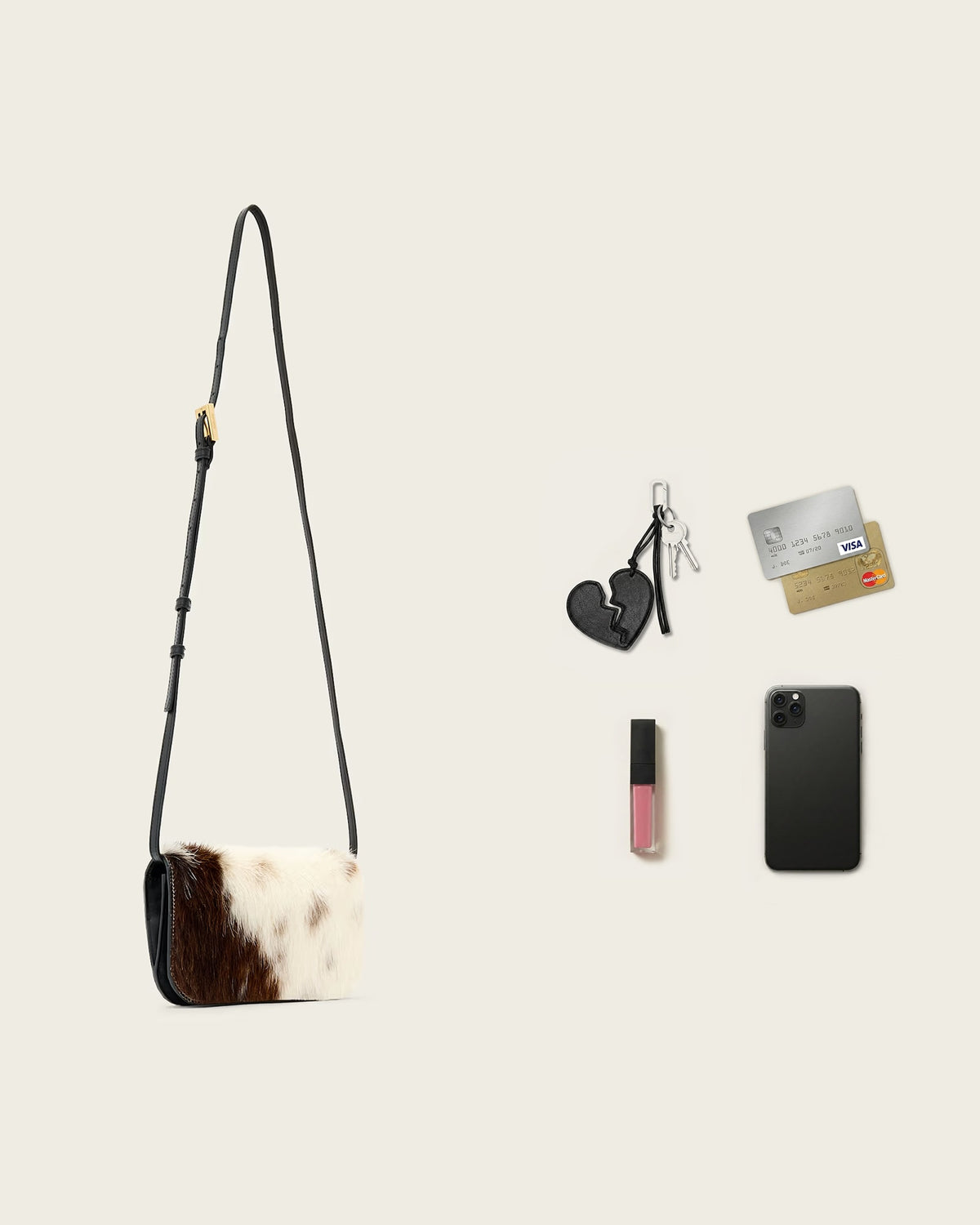 Maeve Cow Print Crossbody Bag COW PRINT
