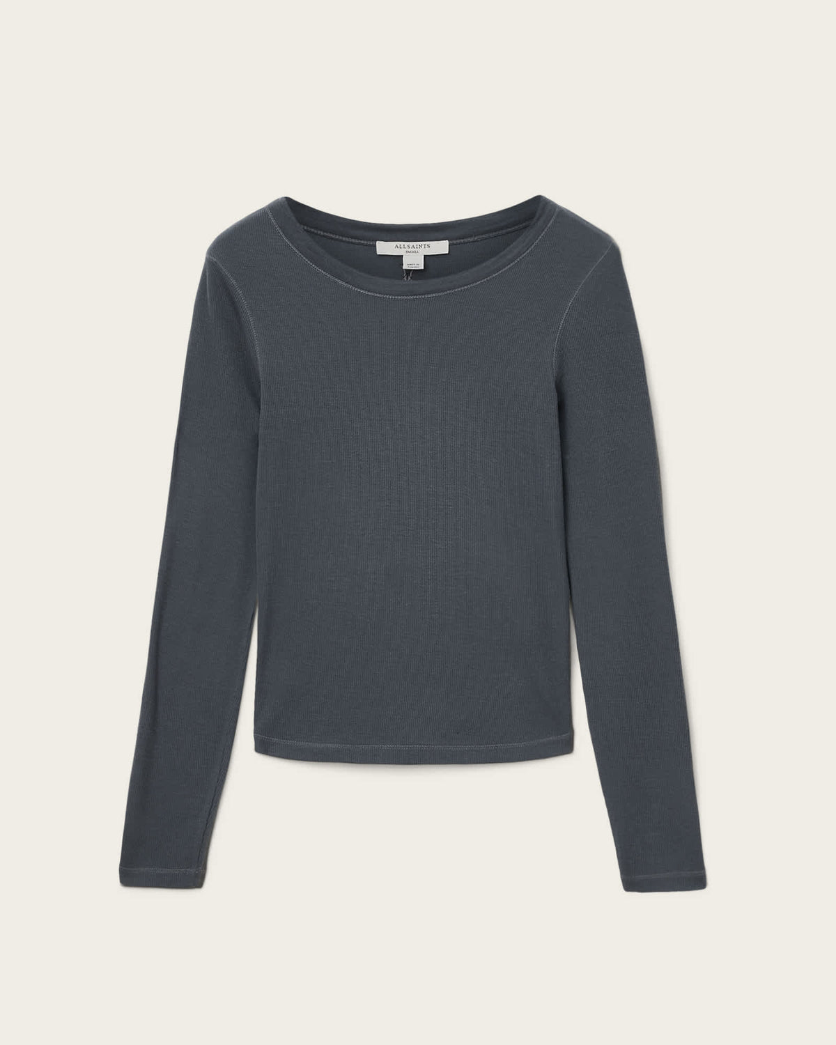 Rina Long Sleeve Crew Neck T-Shirt HAZED GREY