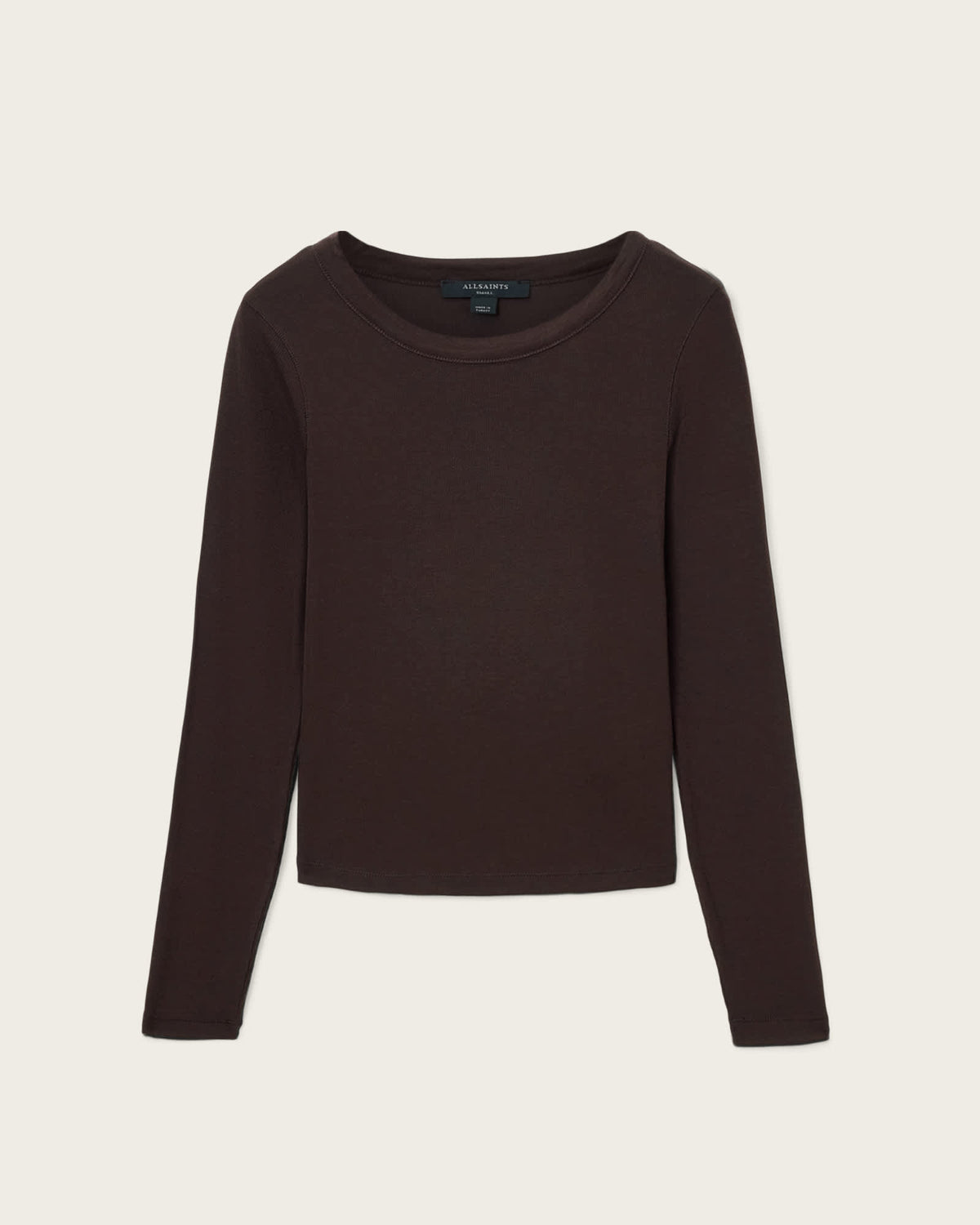 Rina Long Sleeve Crew Neck T-Shirt TORTE BROWN