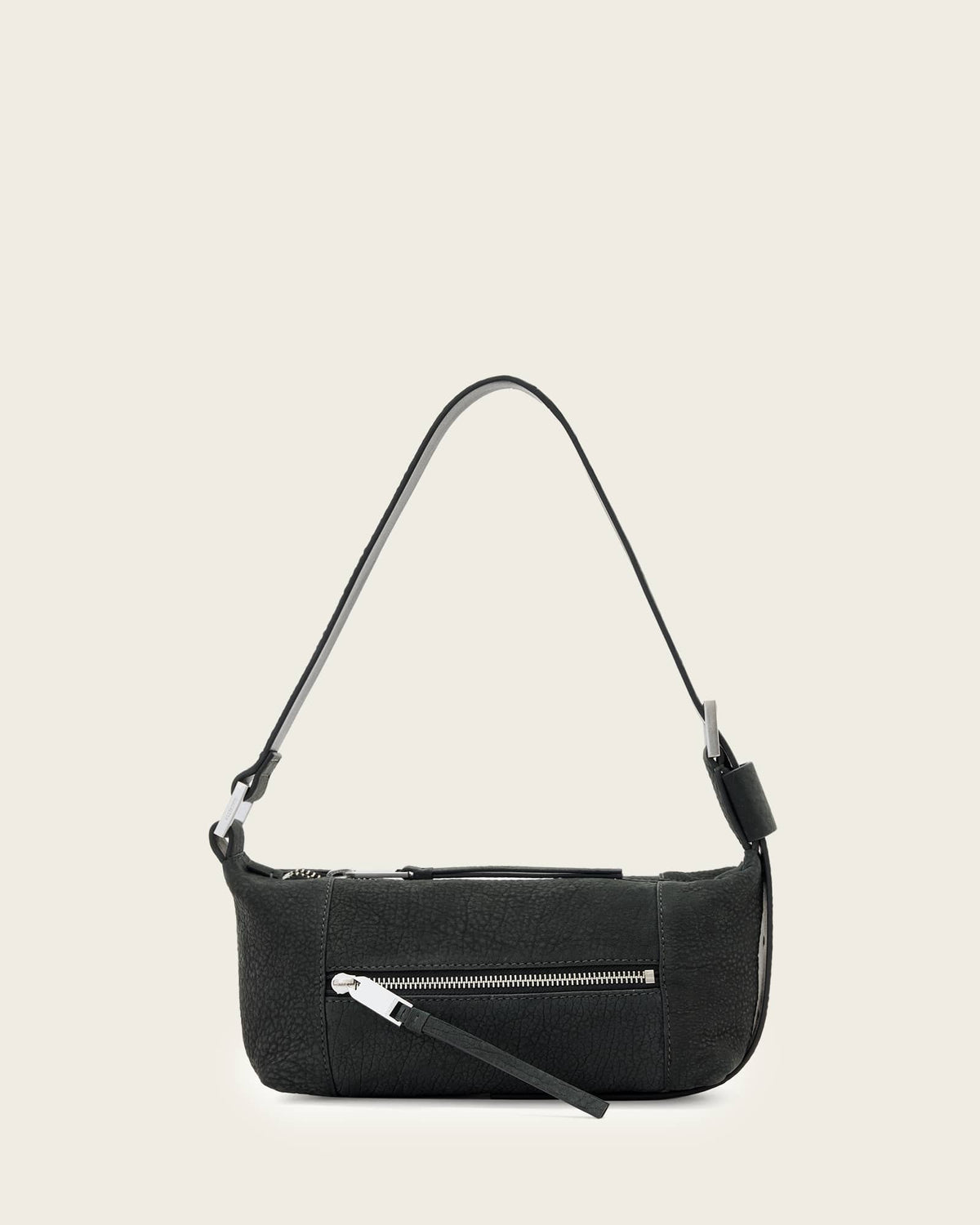 Vega Leather Mini Shoulder Bag METEORITE GREY